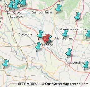 Mappa Via del Pontiere, 37045 Legnago VR, Italia (22.255)