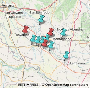 Mappa Via Nino Bixio, 37045 Legnago VR, Italia (8.55077)
