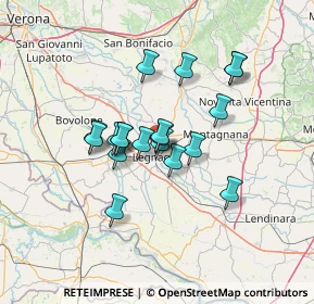 Mappa Via Nino Bixio, 37045 Legnago VR, Italia (10.26526)