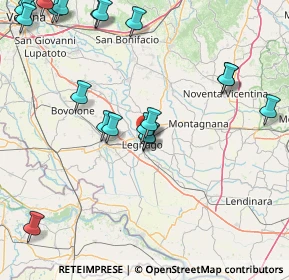 Mappa Via Nino Bixio, 37045 Legnago VR, Italia (20.8835)