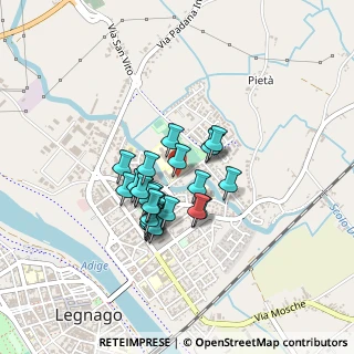 Mappa Via Nino Bixio, 37045 Legnago VR, Italia (0.2963)