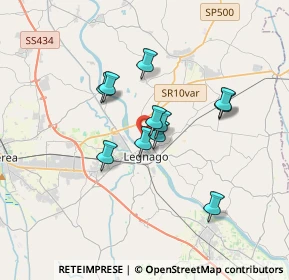 Mappa Via Puglie, 37045 Legnago VR, Italia (2.60909)