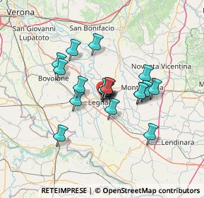 Mappa Via Puglie, 37045 Legnago VR, Italia (9.96421)