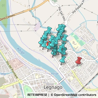 Mappa Via Puglie, 37045 Legnago VR, Italia (0.22222)