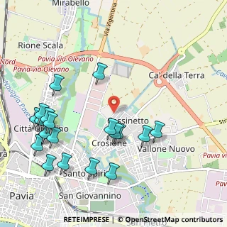 Mappa Via Giuseppe Marchesi, 27100 Pavia PV, Italia (1.2305)