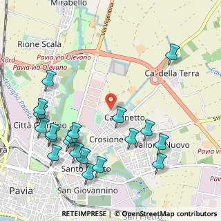 Mappa Via Giuseppe Marchesi, 27100 Pavia PV, Italia (1.262)
