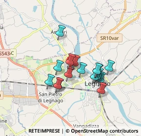 Mappa Via Andrea Costa, 37045 Legnago VR, Italia (1.36647)