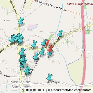 Mappa Via Bosco Alto, 35040 Megliadino San Vitale PD, Italia (0.61481)