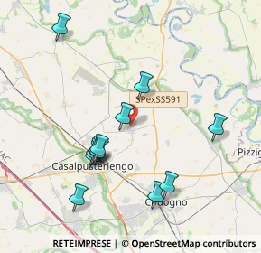 Mappa Via G.Brera, 26827 Terranova dei Passerini LO, Italia (3.875)