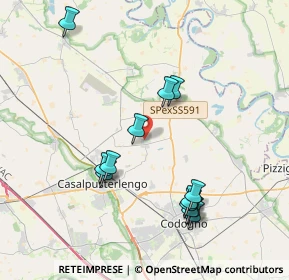 Mappa Via G.Brera, 26827 Terranova dei Passerini LO, Italia (3.96077)
