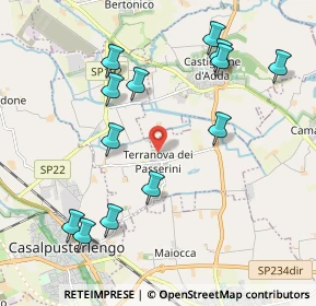 Mappa Via G.Brera, 26827 Terranova dei Passerini LO, Italia (2.21692)