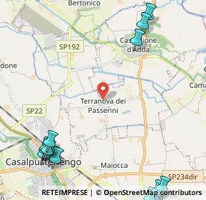 Mappa Via G.Brera, 26827 Terranova dei Passerini LO, Italia (3.60333)