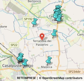 Mappa Via G.Brera, 26827 Terranova dei Passerini LO, Italia (2.4555)