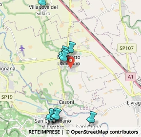 Mappa Via Saragat G., 26812 Borghetto Lodigiano LO, Italia (2.33455)