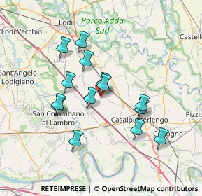 Mappa Via Generale Carlo Alberto Dalla Chiesa, 26822 Brembio LO, Italia (6.33643)