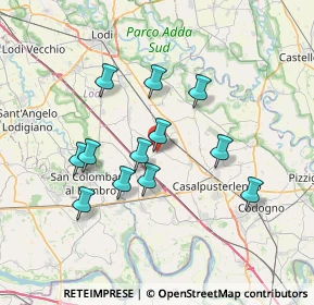Mappa Via Generale Carlo Alberto Dalla Chiesa, 26822 Brembio LO, Italia (6.31083)