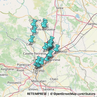 Mappa Via C. Pavese, 10088 Volpiano TO, Italia (10.049)