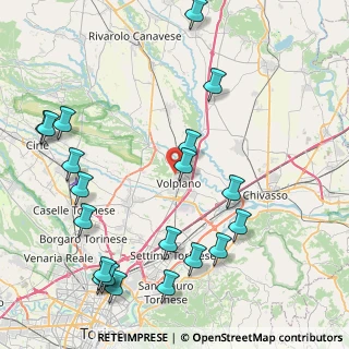 Mappa Via C. Pavese, 10088 Volpiano TO, Italia (10.4425)