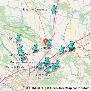Mappa Via C. Pavese, 10088 Volpiano TO, Italia (8.8995)