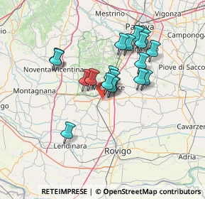 Mappa Via Albere, 35043 Monselice PD, Italia (11.57)