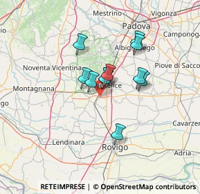 Mappa Via Albere, 35043 Monselice PD, Italia (9.68182)