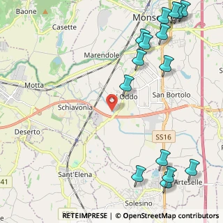 Mappa Via Albere, 35043 Monselice PD, Italia (3.11667)