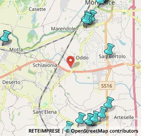 Mappa Via Albere, 35043 Monselice PD, Italia (3.3315)