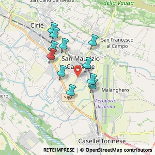 Mappa Via Ceretta Inf., 10077 San Maurizio Canavese TO, Italia (1.53545)