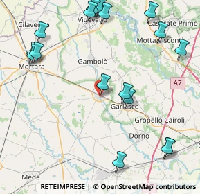 Mappa Via Sora Dottor, 27020 Tromello PV, Italia (11.0725)
