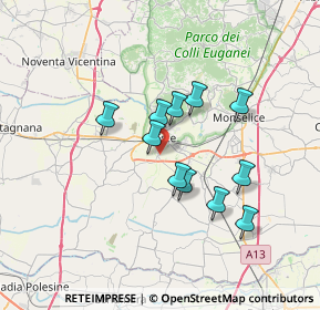 Mappa Via Sperone, 35042 Este PD, Italia (5.65727)