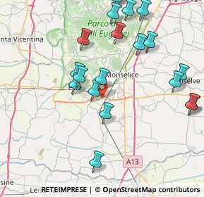 Mappa Via Crosara, 35042 Este PD, Italia (9.0295)