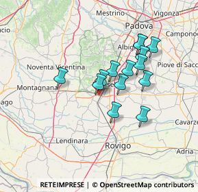 Mappa Via Crosara, 35042 Este PD, Italia (11.32286)