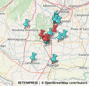 Mappa Via Crosara, 35042 Este PD, Italia (10.99167)