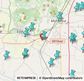 Mappa Via Crosara, 35042 Este PD, Italia (6.245)