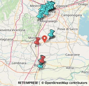 Mappa Via Aldo Moro, 35020 Tribano PD, Italia (16.5815)