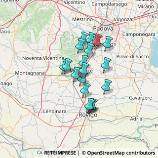 Mappa SR10var, 35043 Monselice PD, Italia (10.692)