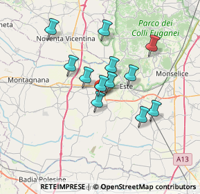 Mappa Via Martiri di Marzabotto, 35045 Ospedaletto Euganeo PD, Italia (5.61333)