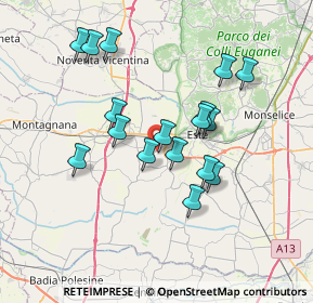 Mappa Via Martiri di Marzabotto, 35045 Ospedaletto Euganeo PD, Italia (6.43412)