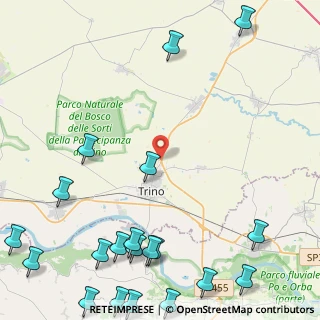 Mappa Strada statale 455 vercelli pontestura, 13039 Trino VC, Italia (6.9705)