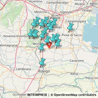 Mappa 35020 Tribano PD, Italia (11.82105)