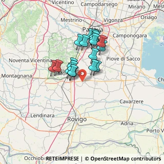 Mappa Via Stortoletta, 35020 Tribano PD, Italia (10.9225)