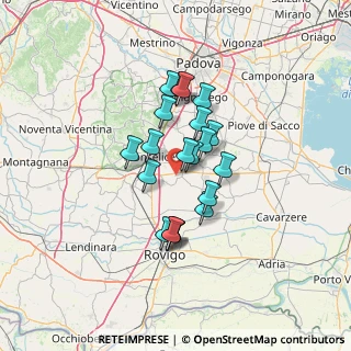 Mappa Via Stortoletta, 35020 Tribano PD, Italia (9.969)