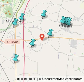 Mappa Via Stortoletta, 35020 Tribano PD, Italia (4.57091)