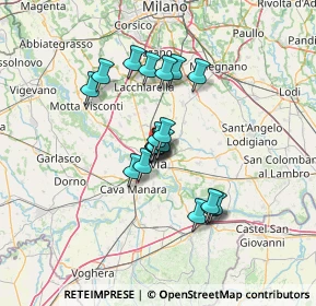Mappa Strada Vigentina Ang, 27100 Pavia PV, Italia (9.9615)