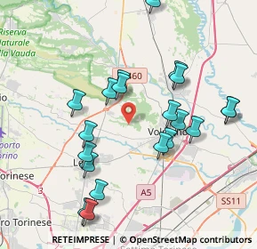 Mappa Cascina Dente, 10088 Volpiano TO, Italia (3.9525)