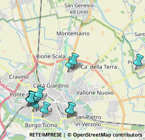 Mappa Via vigentina angolo via Cassani cc, 27100 Pavia PV, Italia (2.45)