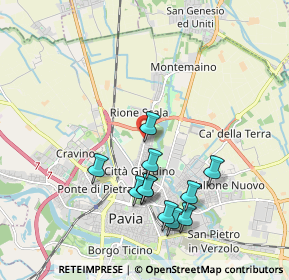 Mappa Via Moggi Aldo, 27100 Pavia PV, Italia (1.89182)