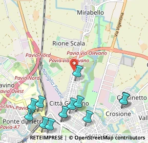 Mappa Via Moggi Aldo, 27100 Pavia PV, Italia (1.42154)