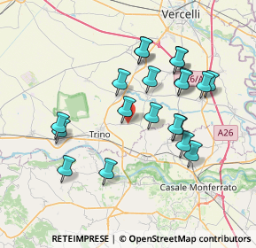 Mappa SP 20, 13039 Trino VC (7.0205)