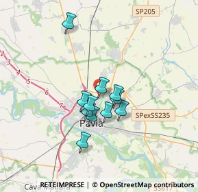 Mappa Via Giovanni e Bruno Alt, 27100 Pavia PV, Italia (2.44364)